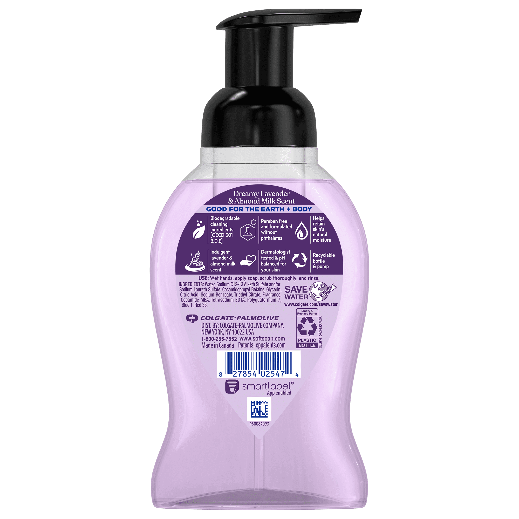 Softsoap Velvet Silk Foaming Liquid Hand Soap, Dreamy Lavender & Almond Milk Scent, 9 fl oz