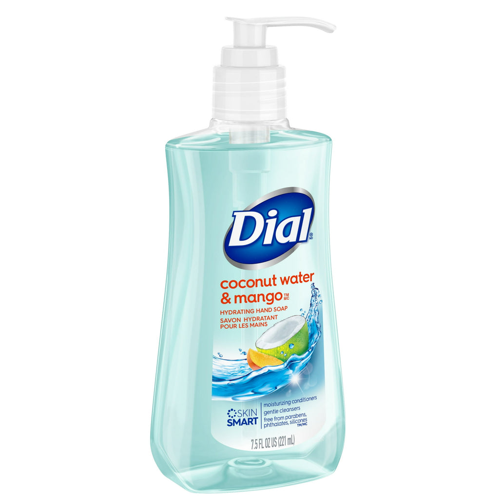 Dial Clean + Gentle Liquid Hand Soap, Coconut Water & Mango Gentle Hand Soap, 7.5 fl oz