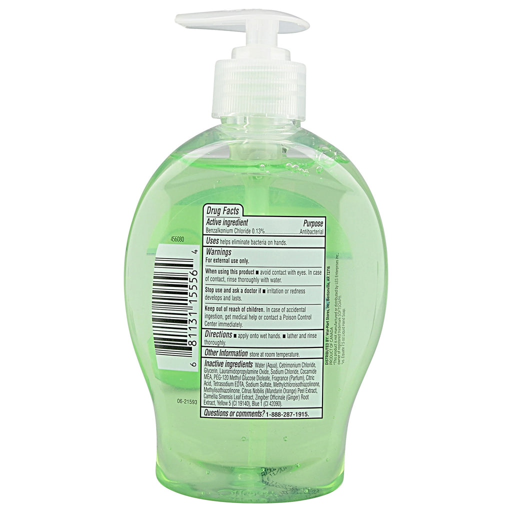 Equate Antibacterial Citrus Liquid Hand Soap with Moisturizers, 11.25 fl oz