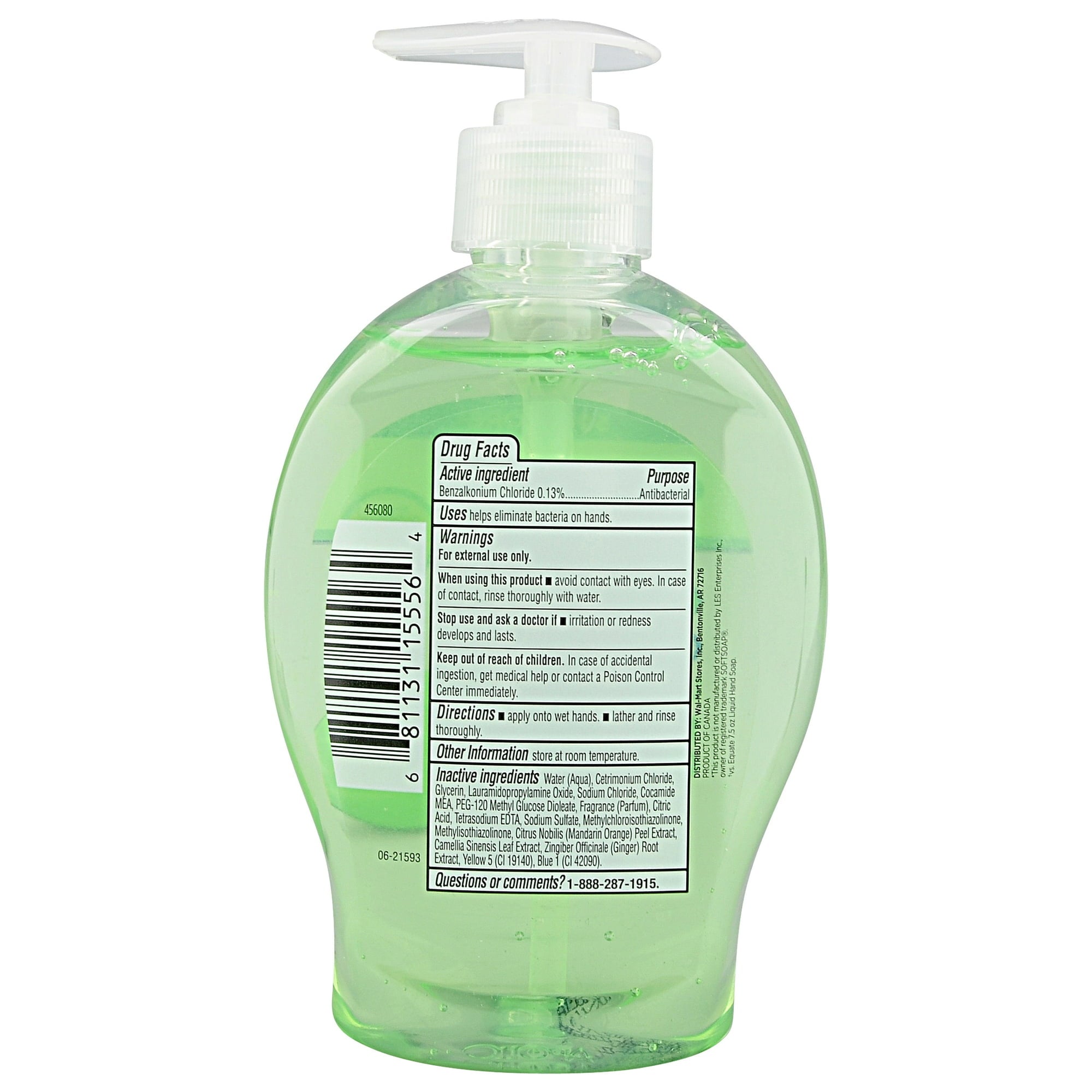 Equate Antibacterial Citrus Liquid Hand Soap with Moisturizers, 11.25 fl oz