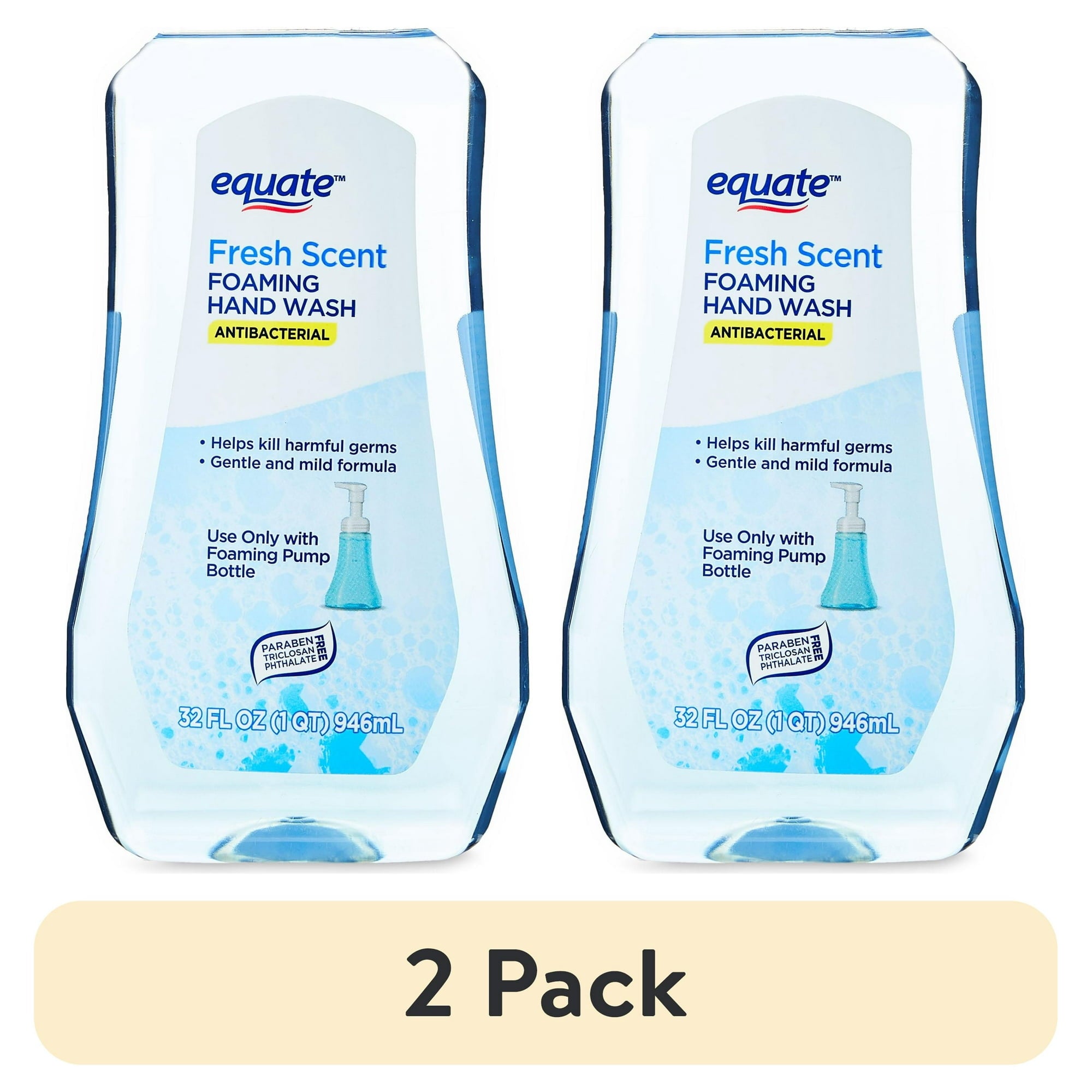 Equate Antibacterial Foaming Hand Wash, Fresh Scent, 32 fl oz