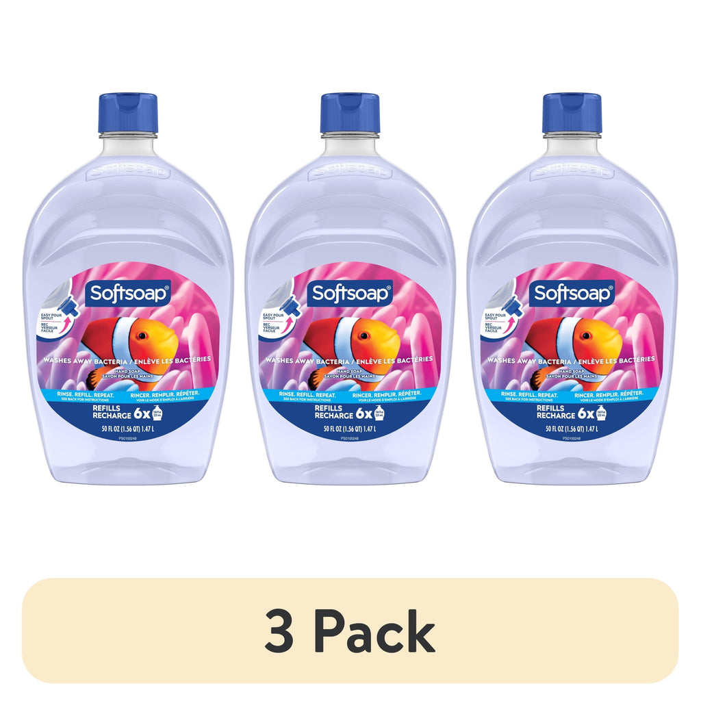 Softsoap Aquarium Liquid Hand Soap with New Easy Pour Spout, 50 fl oz Refill