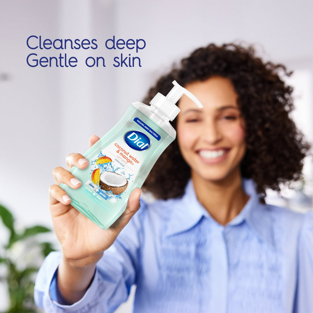 Dial Clean + Gentle Liquid Hand Soap, Coconut Water & Mango Gentle Hand Soap, 7.5 fl oz