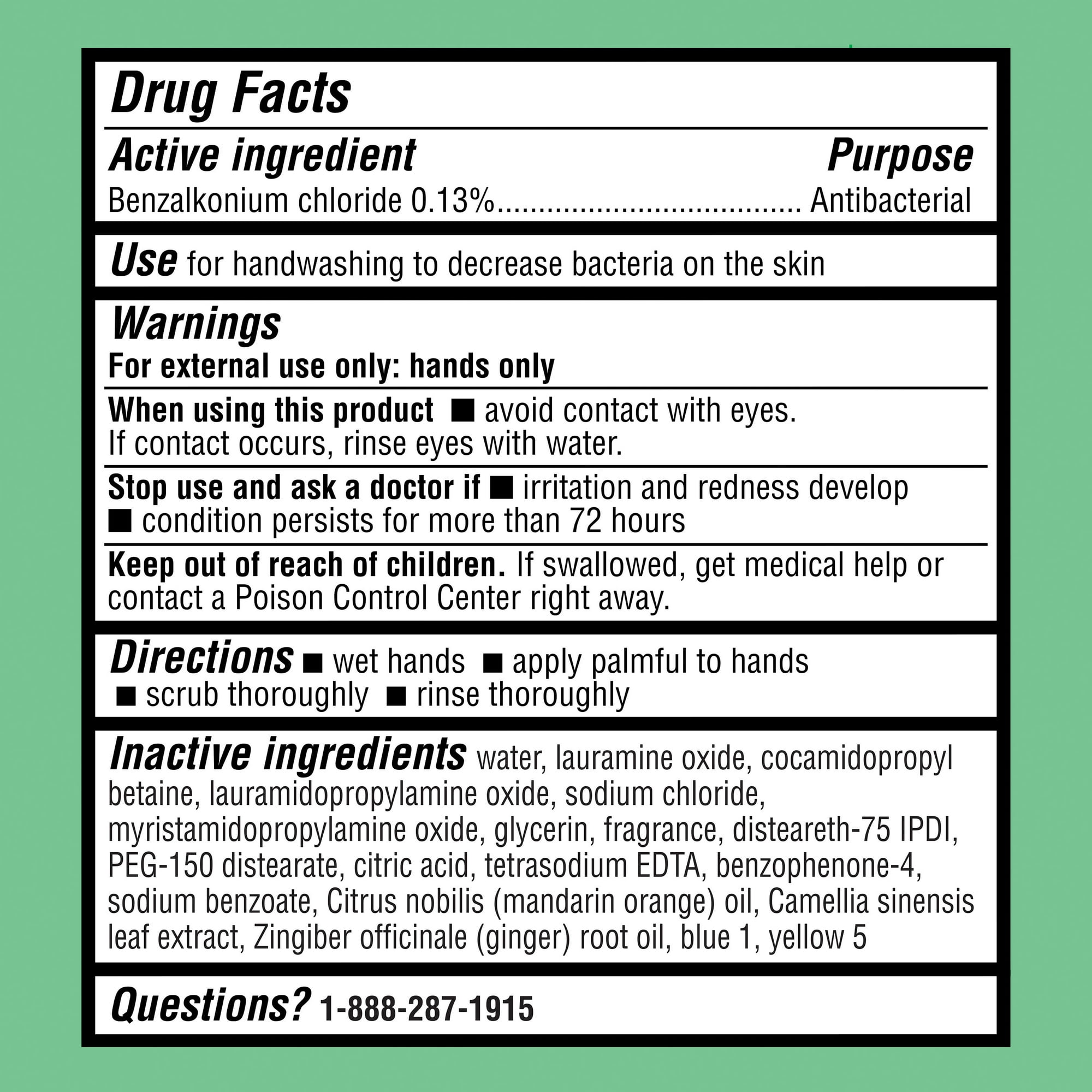 Equate Antibacterial Liquid Hand Soap Refill, Citrus, 50 fl oz