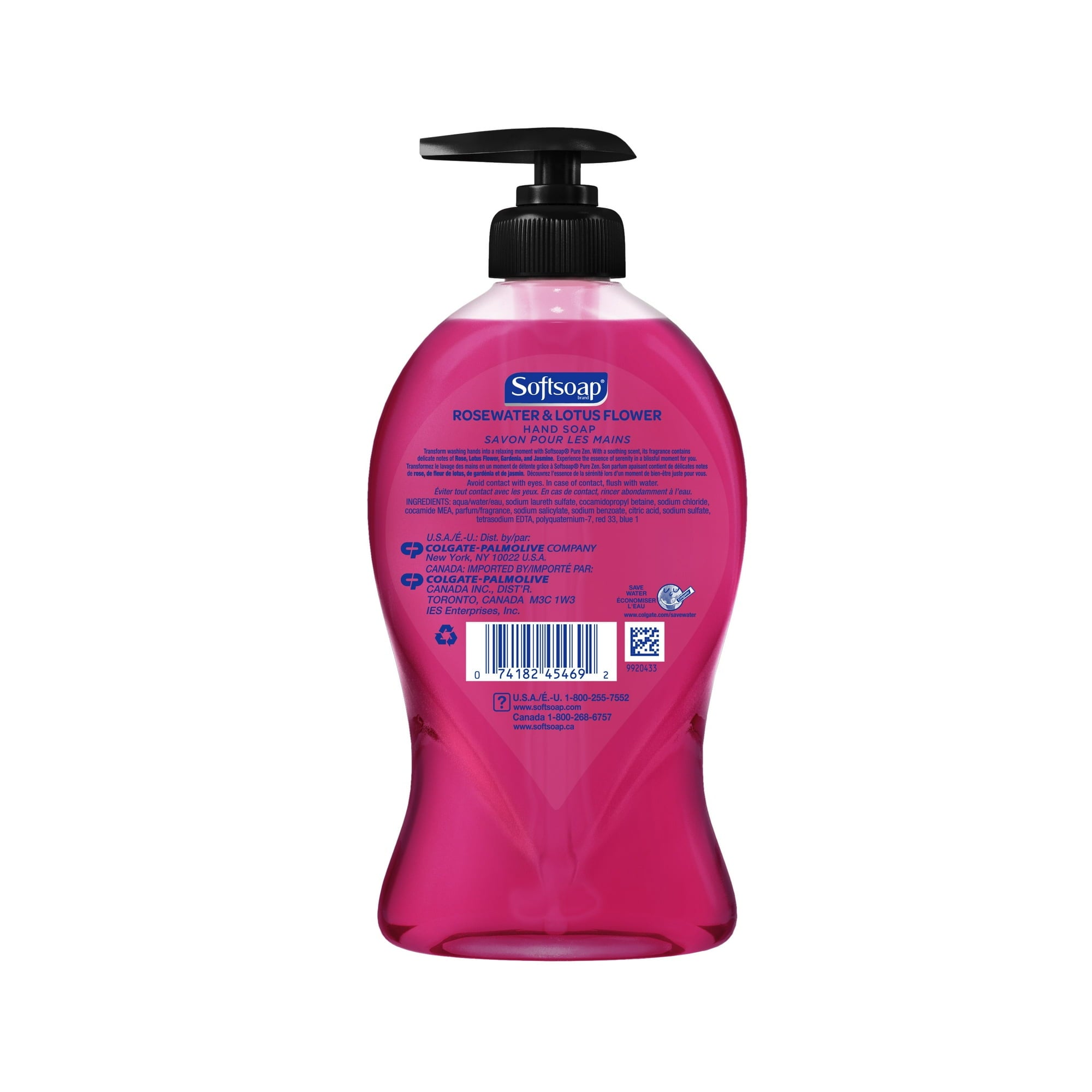 Softsoap Pure Zen Hand Soap Pump, Rosewater & Lotus Flower, 11.25 Fluid Ounce