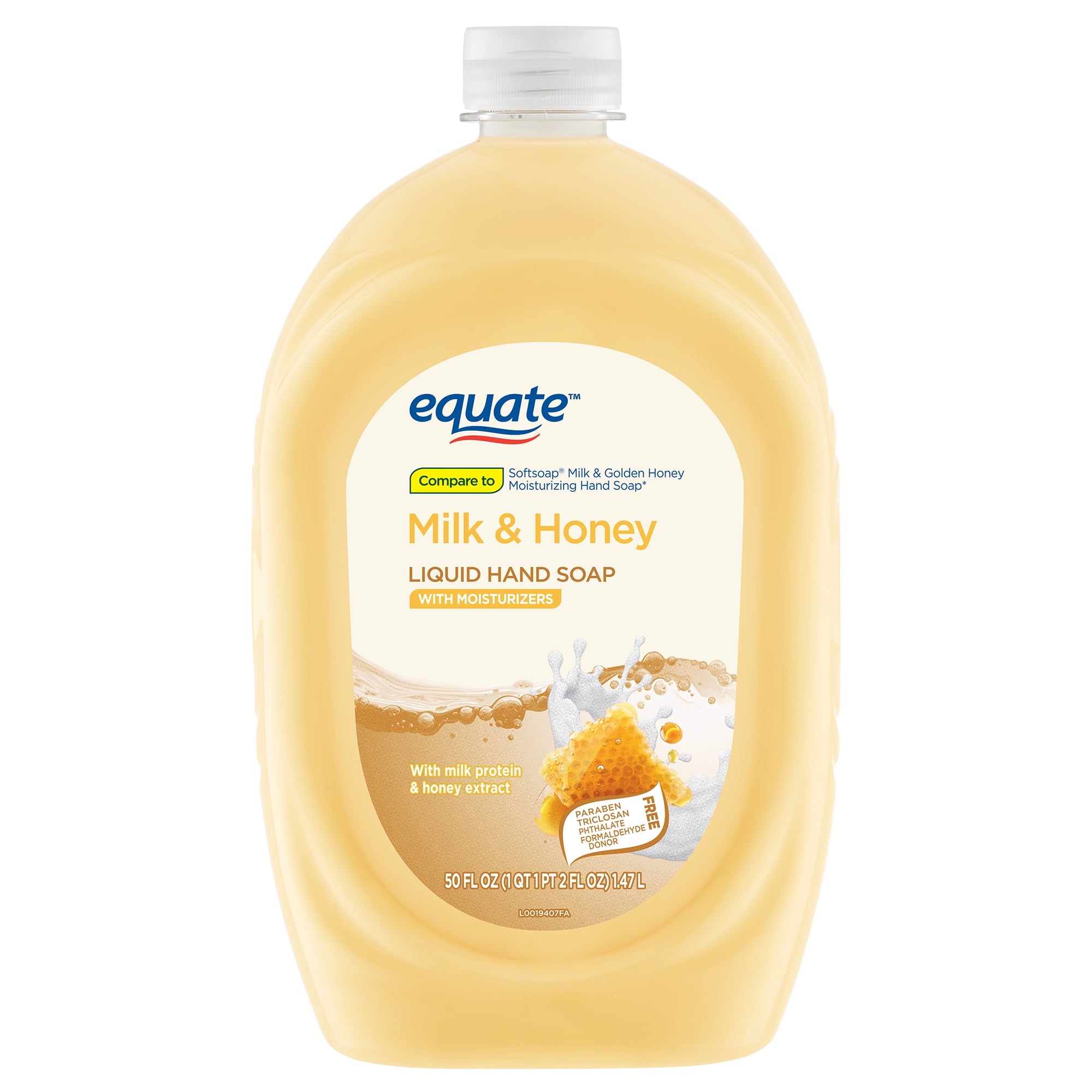 Equate Clear Liquid Hand Soap Refill, 56 Oz