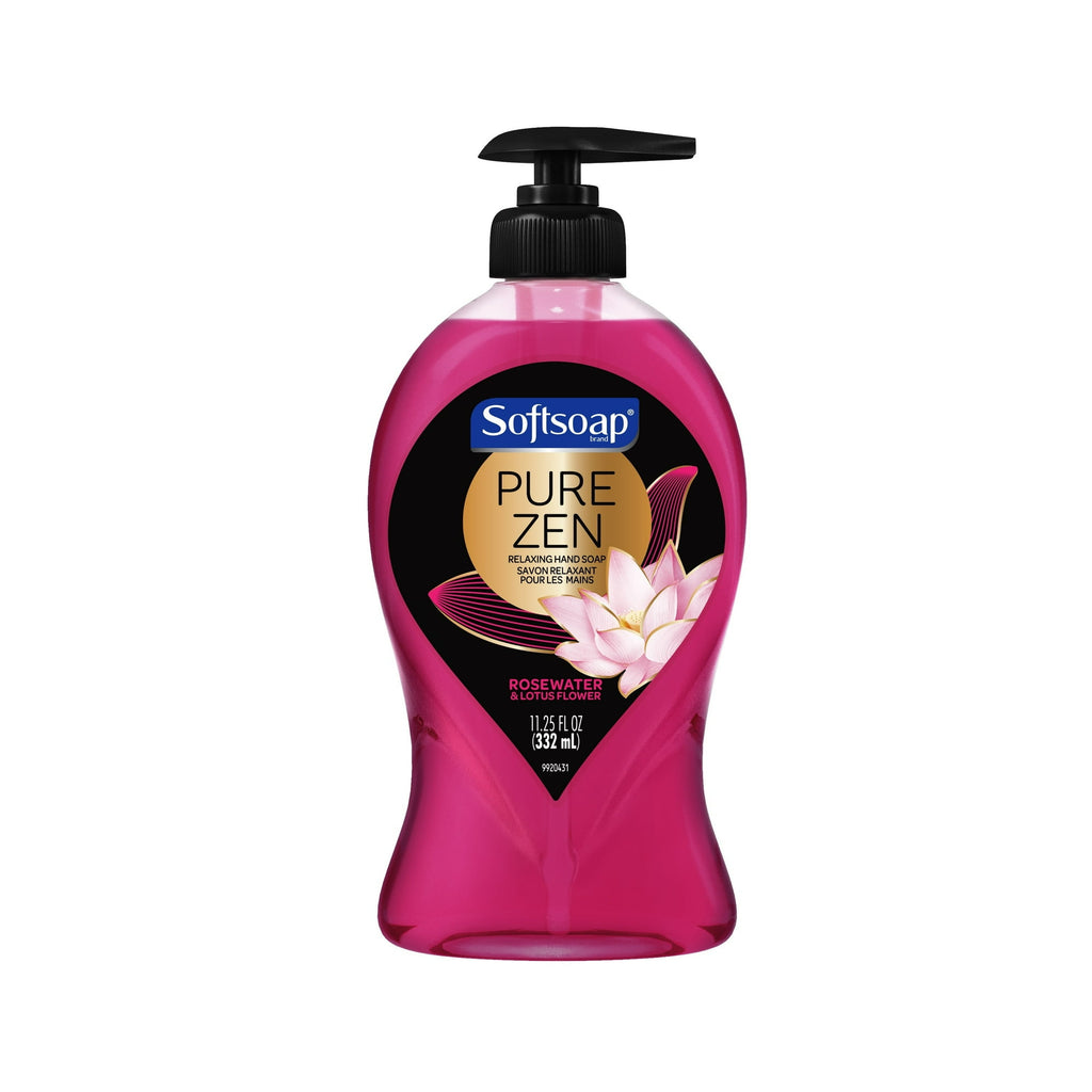 Softsoap Pure Zen Hand Soap Pump, Rosewater & Lotus Flower, 11.25 Fluid Ounce