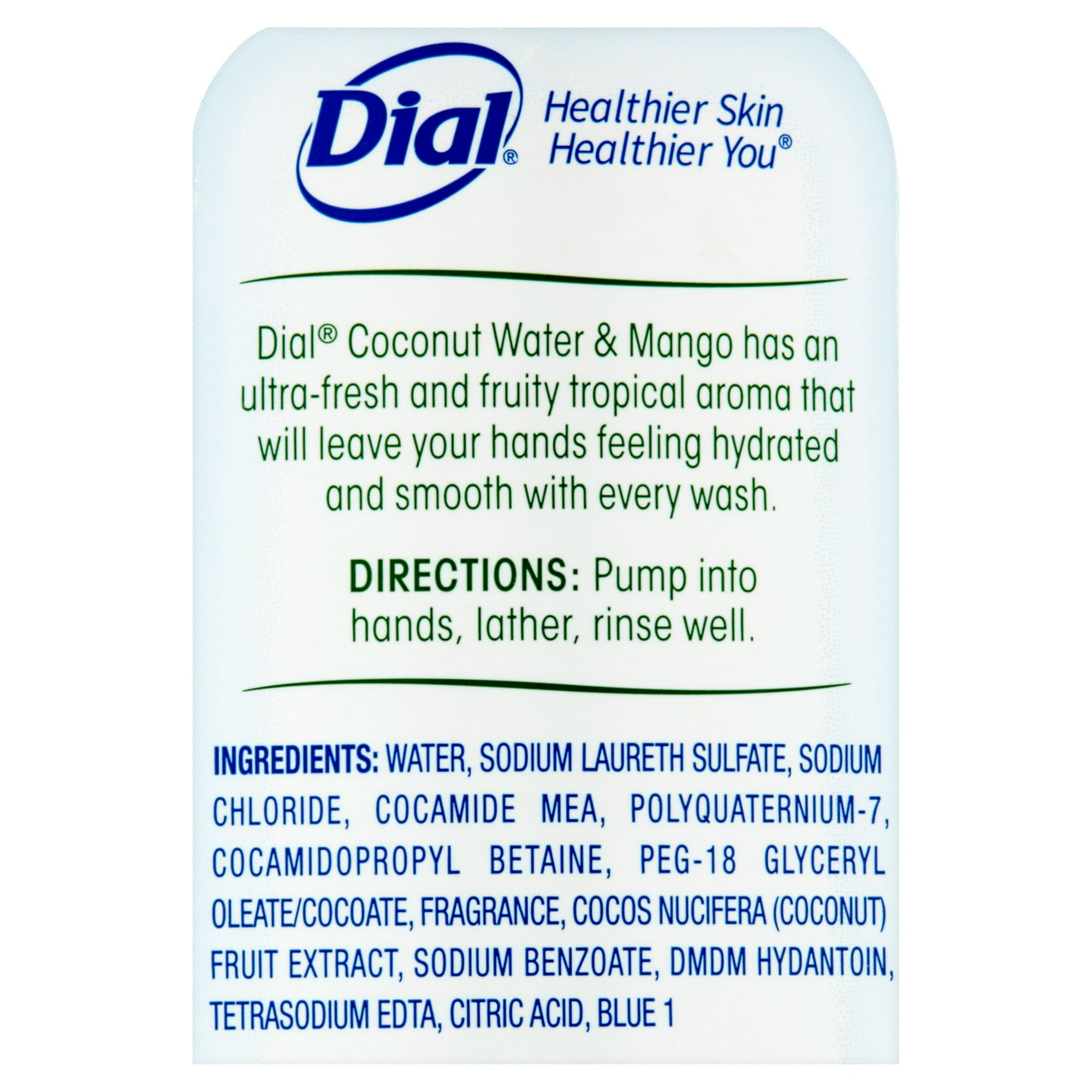 Dial Coconut Water & Mango Hand Soap with Moisturizer, 9.375 fl oz