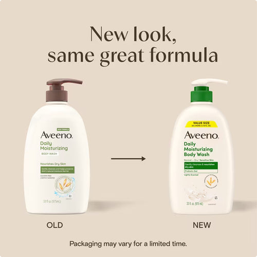Aveeno Daily Moisturizing Body Wash & Scrub Prebiotic Oat 33 fl oz