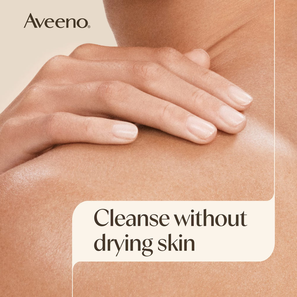 Aveeno Daily Moisturizing Body Wash &  Scrub Prebiotic Oat 33 fl oz