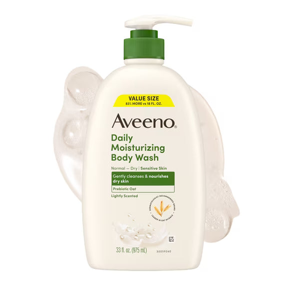 Aveeno Daily Moisturizing Body Wash & Scrub Prebiotic Oat 33 fl oz