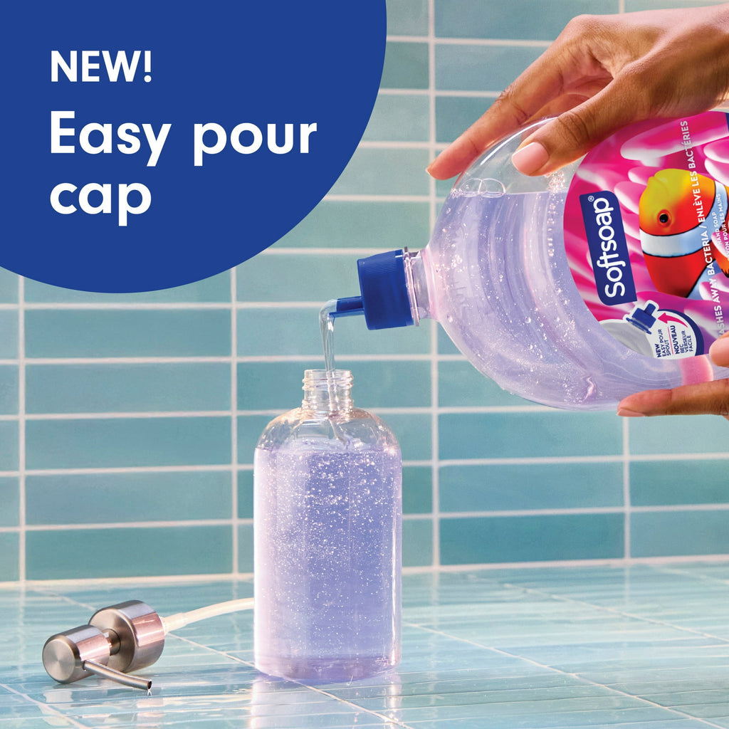 Softsoap Aquarium Liquid Hand Soap with New Easy Pour Spout, 50 fl oz Refill