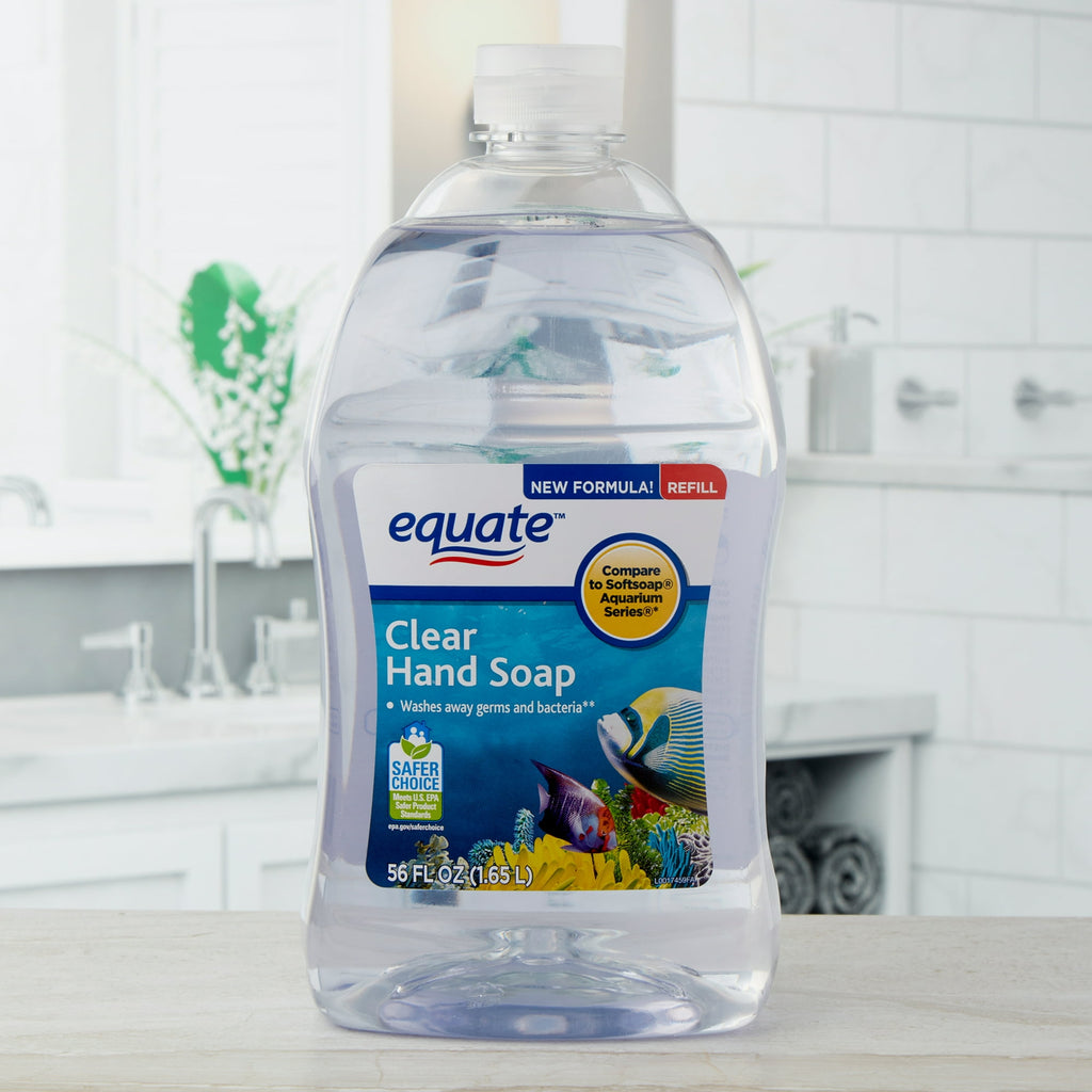 Equate Liquid Hand Soap Refill, Clear, 56 oz