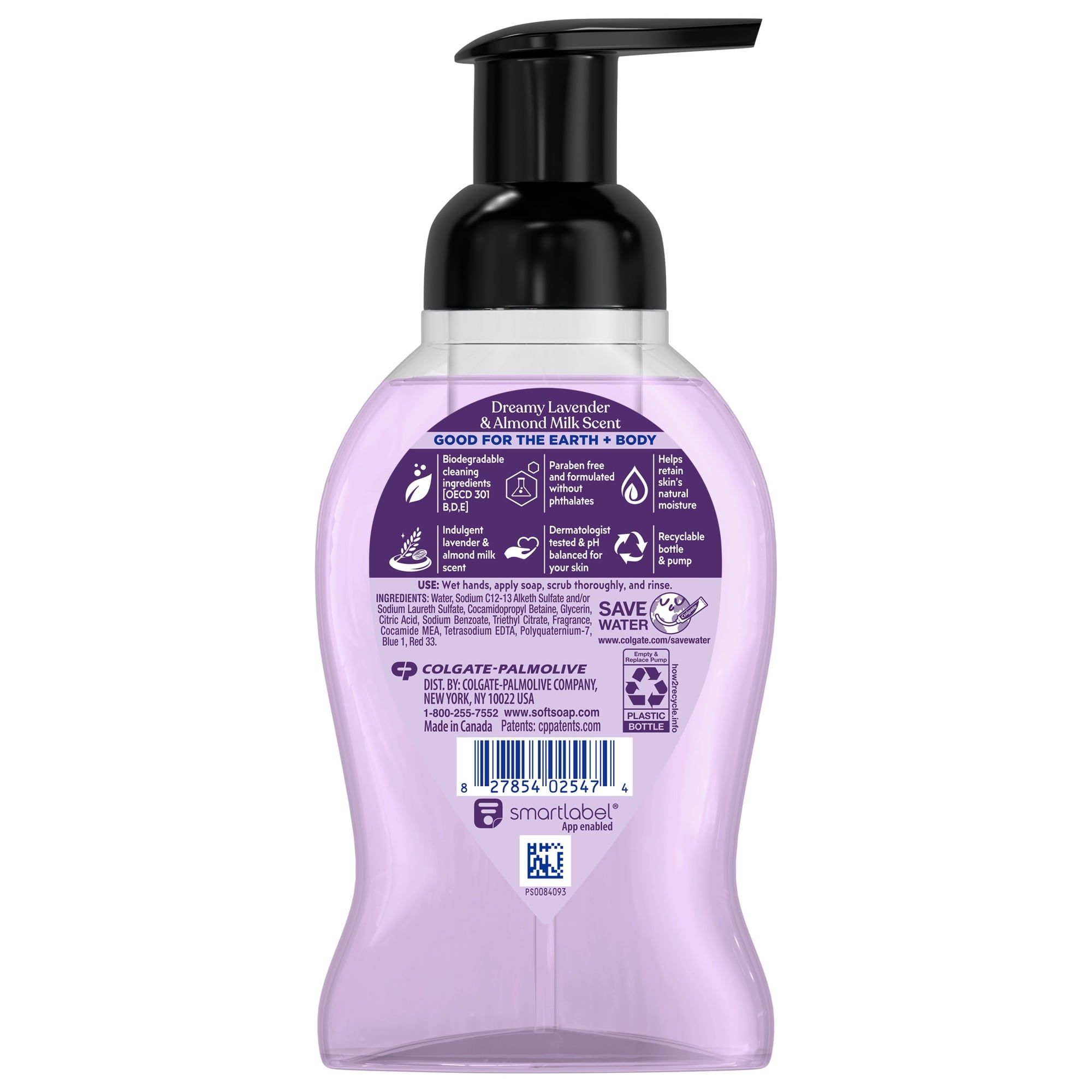 Softsoap Velvet Silk Foaming Liquid Hand Soap, Dreamy Lavender & Almond Milk Scent, 9 fl oz