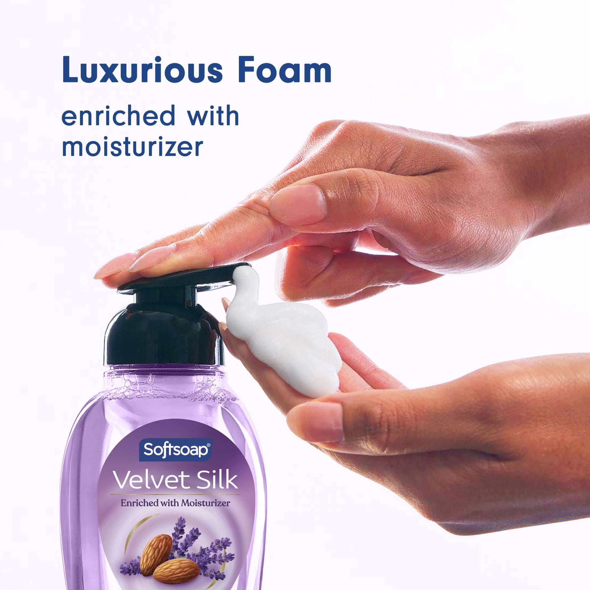 Softsoap Velvet Silk Foaming Liquid Hand Soap, Dreamy Lavender & Almond Milk Scent, 9 fl oz