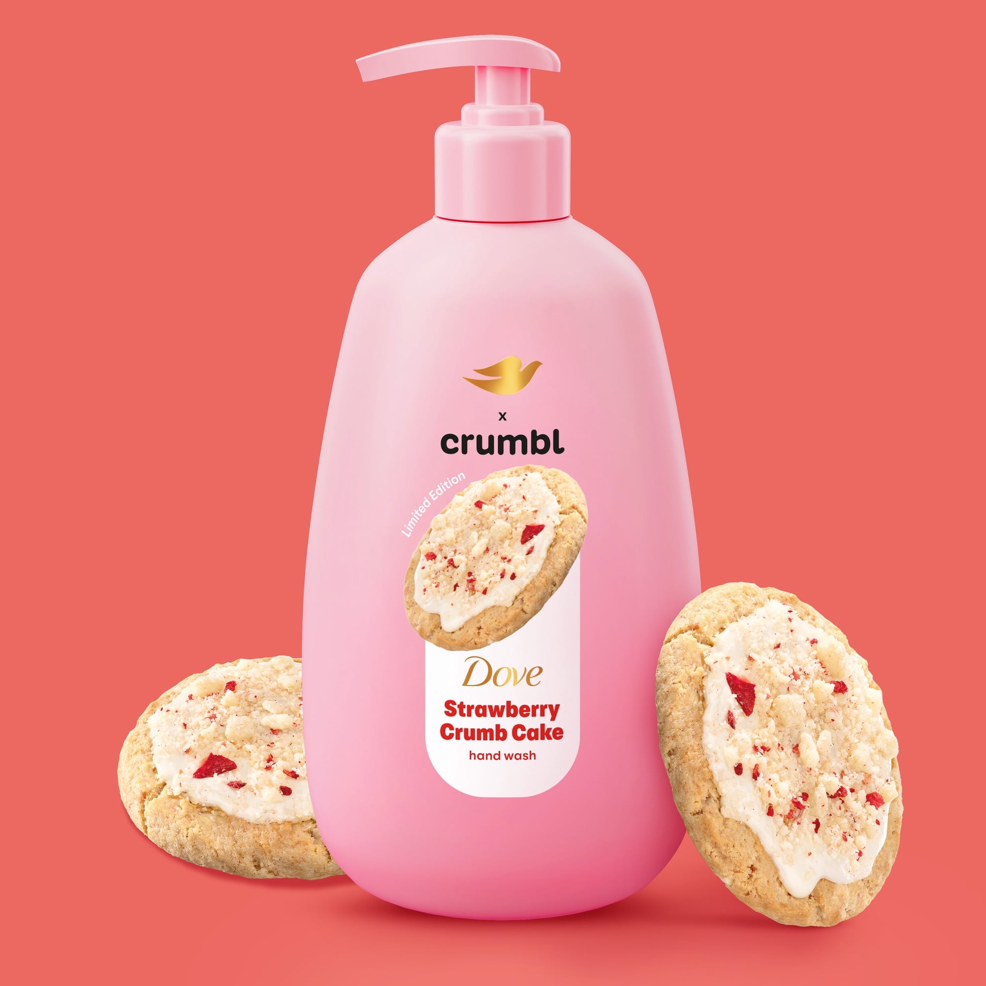 Dove Liquid Hand Wash Strawberry Cookie 3x 12 Fl oz