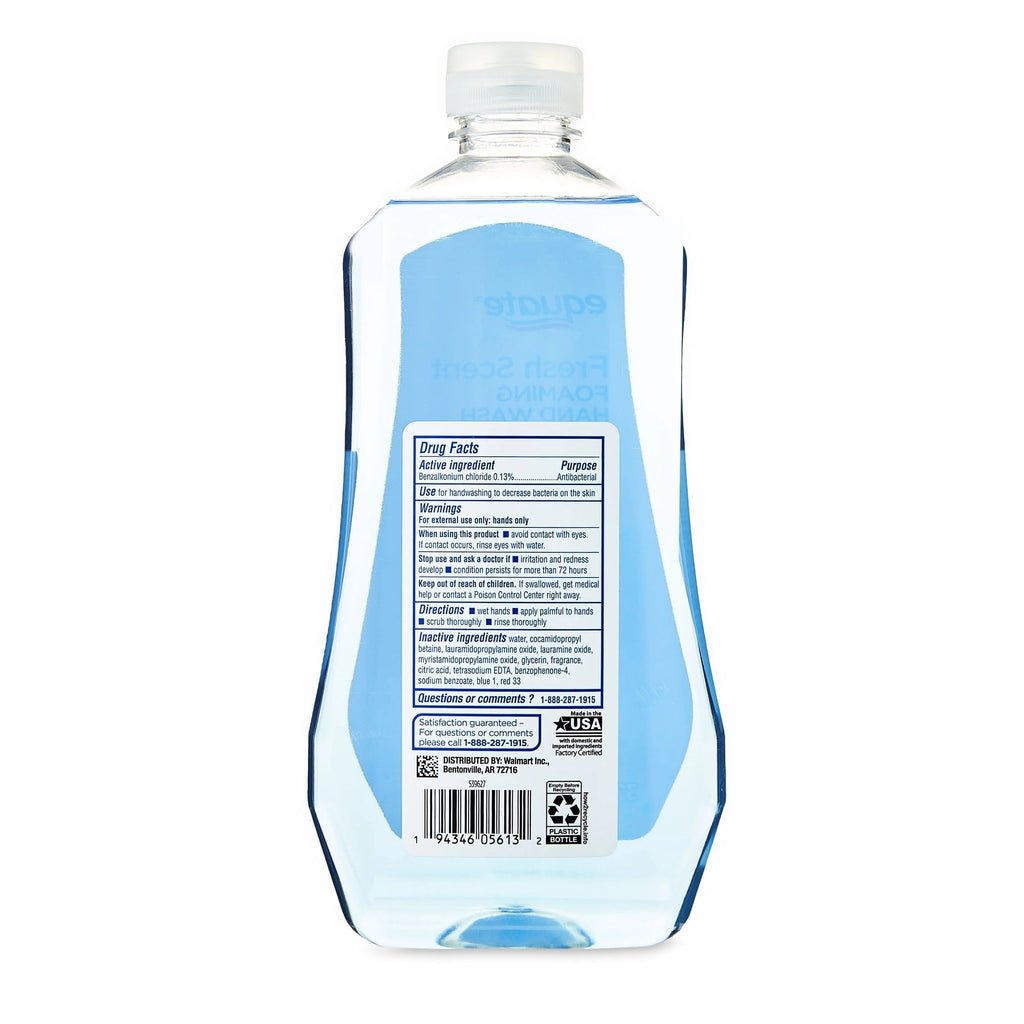 Equate Antibacterial Foaming Hand Wash, Fresh Scent, 32 fl oz