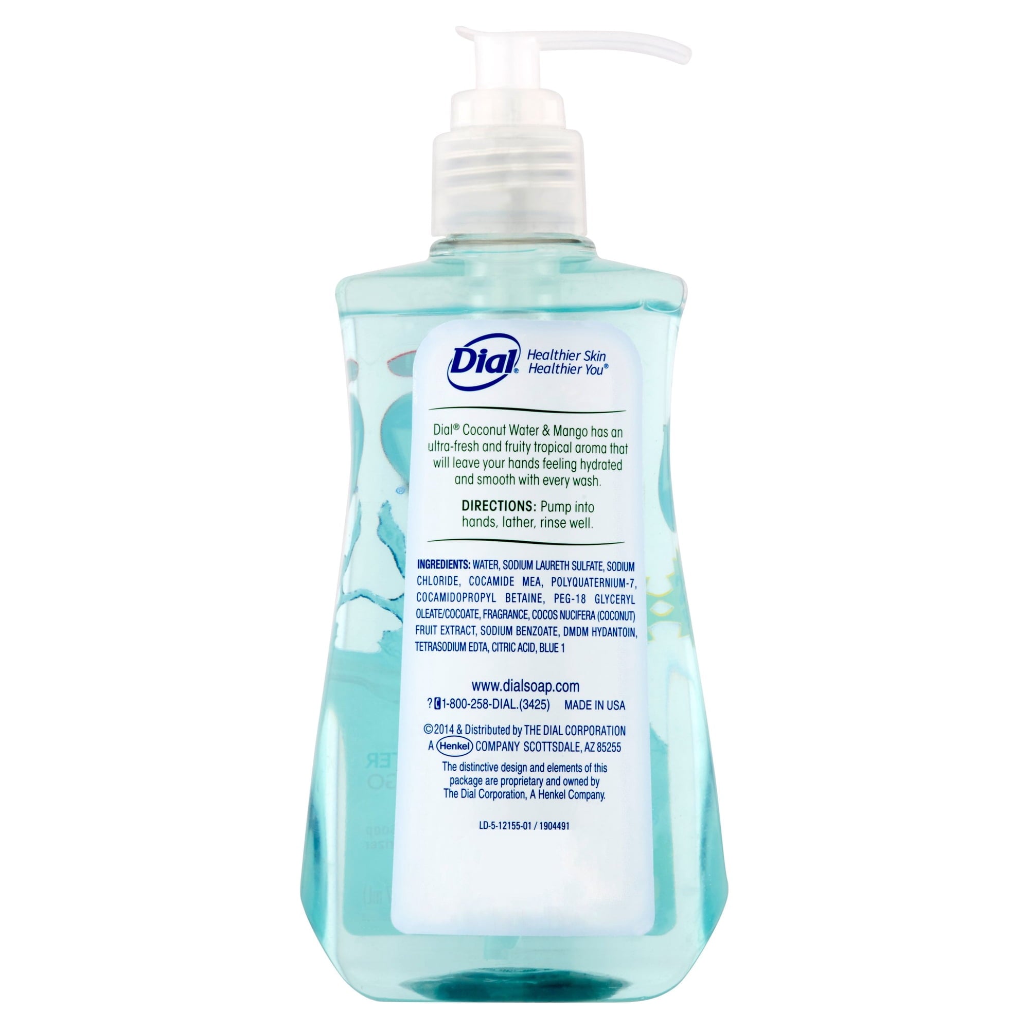 Dial Coconut Water & Mango Hand Soap with Moisturizer, 9.375 fl oz