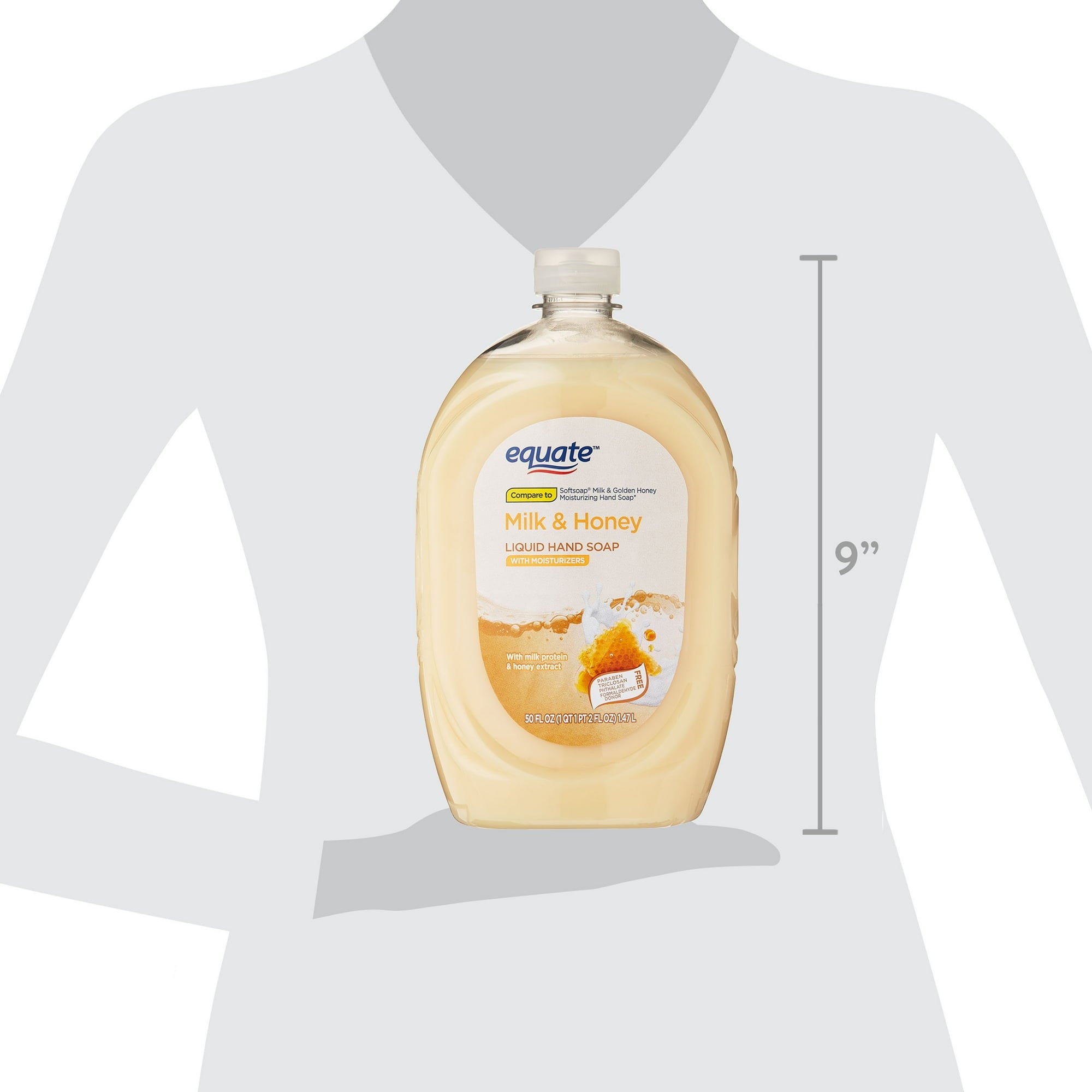 Equate Clear Liquid Hand Soap Refill, 56 Oz