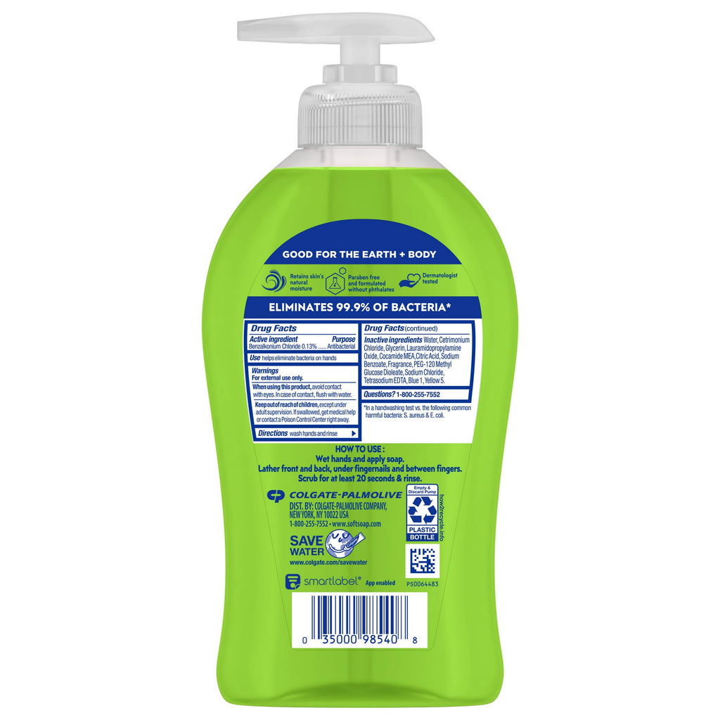 Softsoap Antibacterial Liquid Hand Soap, Sparkling Pear, 11.25 Fluid Ounce Bottle 6 Pack