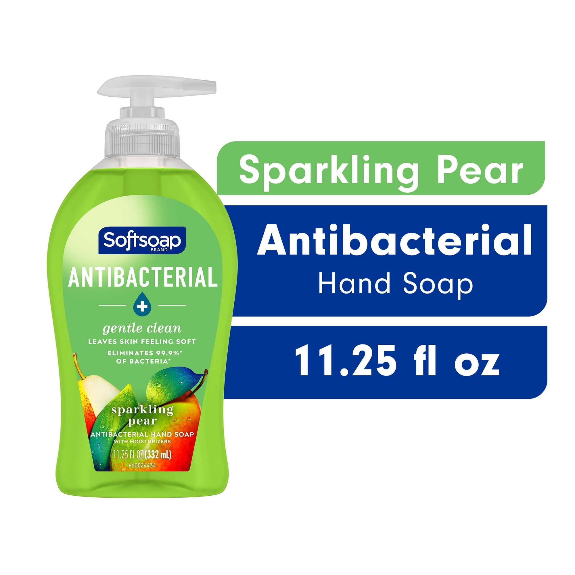 Softsoap Antibacterial Liquid Hand Soap Sparkling Pear Scent 11.25 fl oz