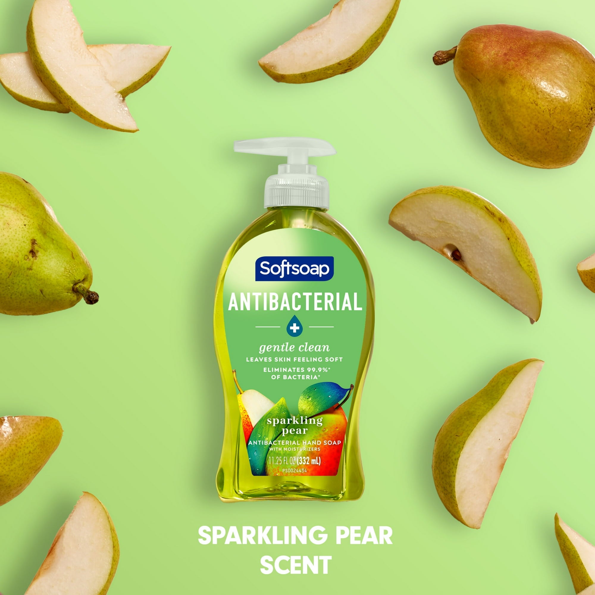Softsoap Antibacterial Liquid Hand Soap Sparkling Pear Scent 11.25 fl oz