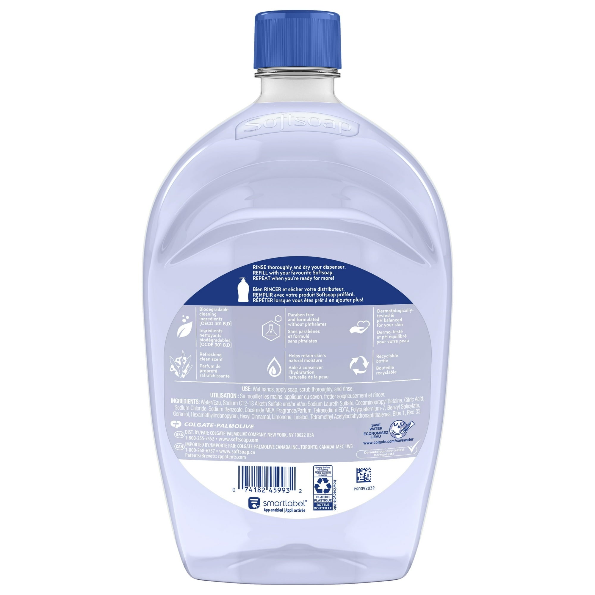 (3 pack) Softsoap Aquarium Liquid Hand Soap with New Easy Pour Spout, 50 fl oz Refill