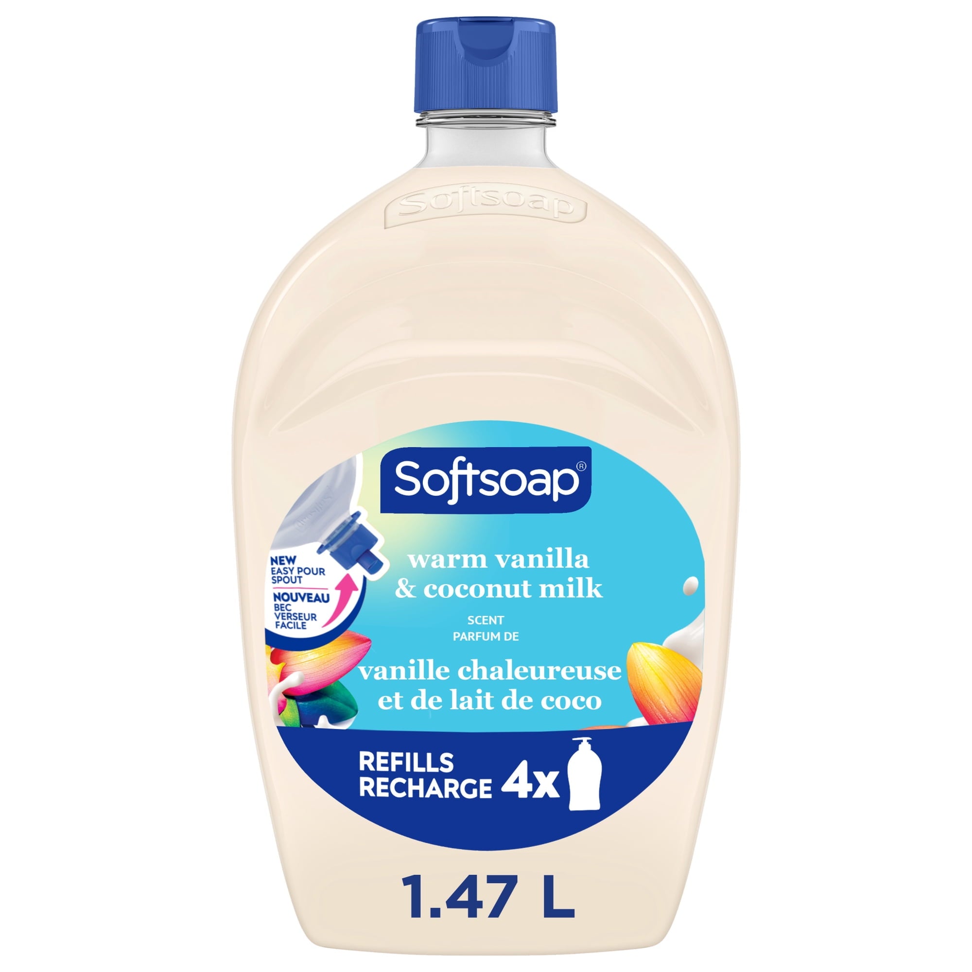 Softsoap Moisturizing Liquid Hand Soap, Warm Vanilla and Coconut Milk Scent, 2x 50 fl oz Refill