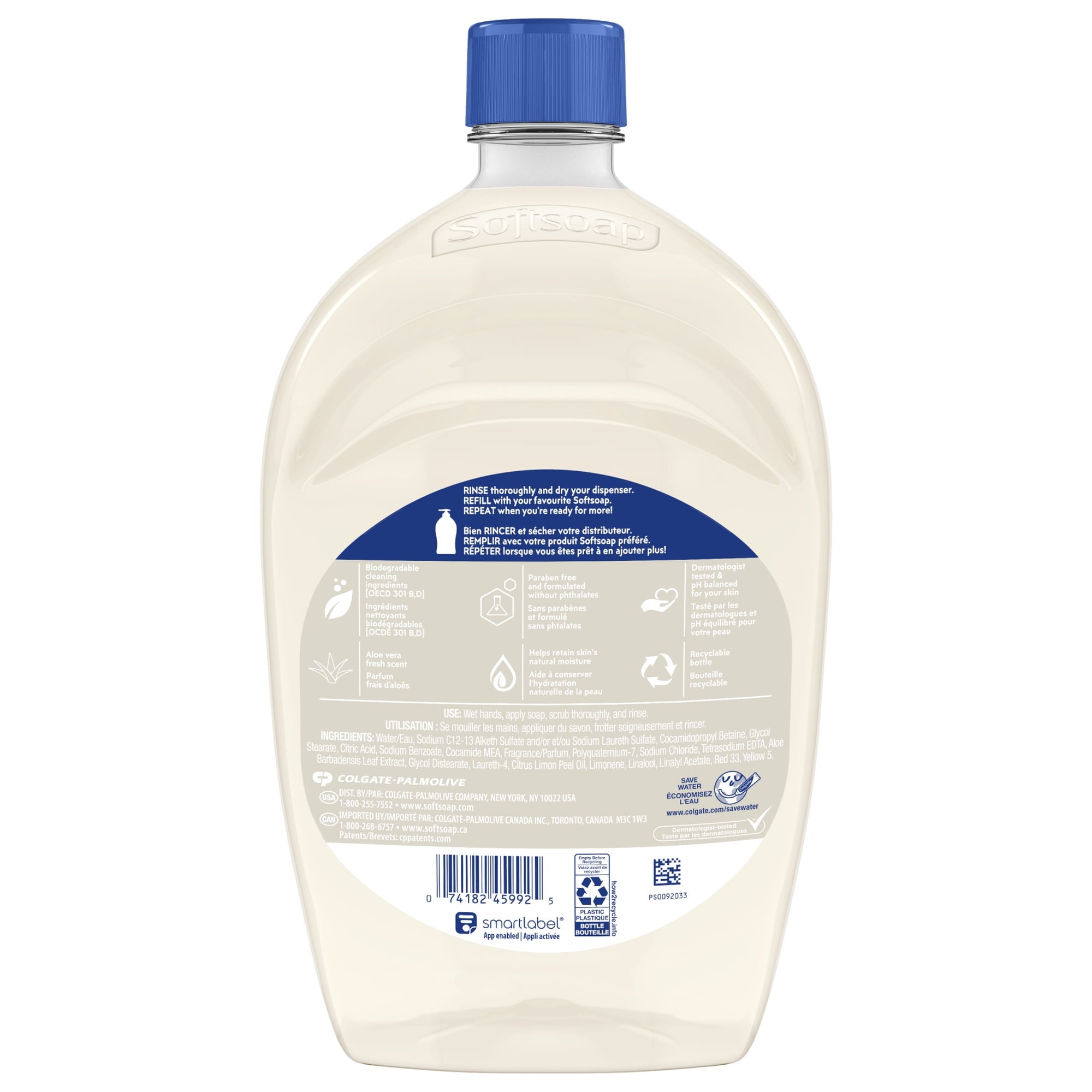 Softsoap Soothing Clean Aloe Vera Fresh Scent Liquid Hand Soap Refill 50 oz