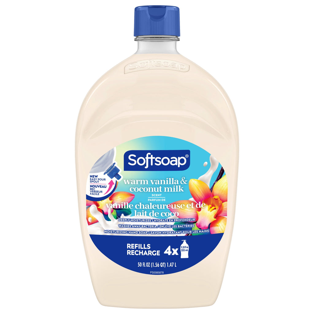 Softsoap Vanilla Coconut Milk Moisturizing Hand Soap Refill 50 oz