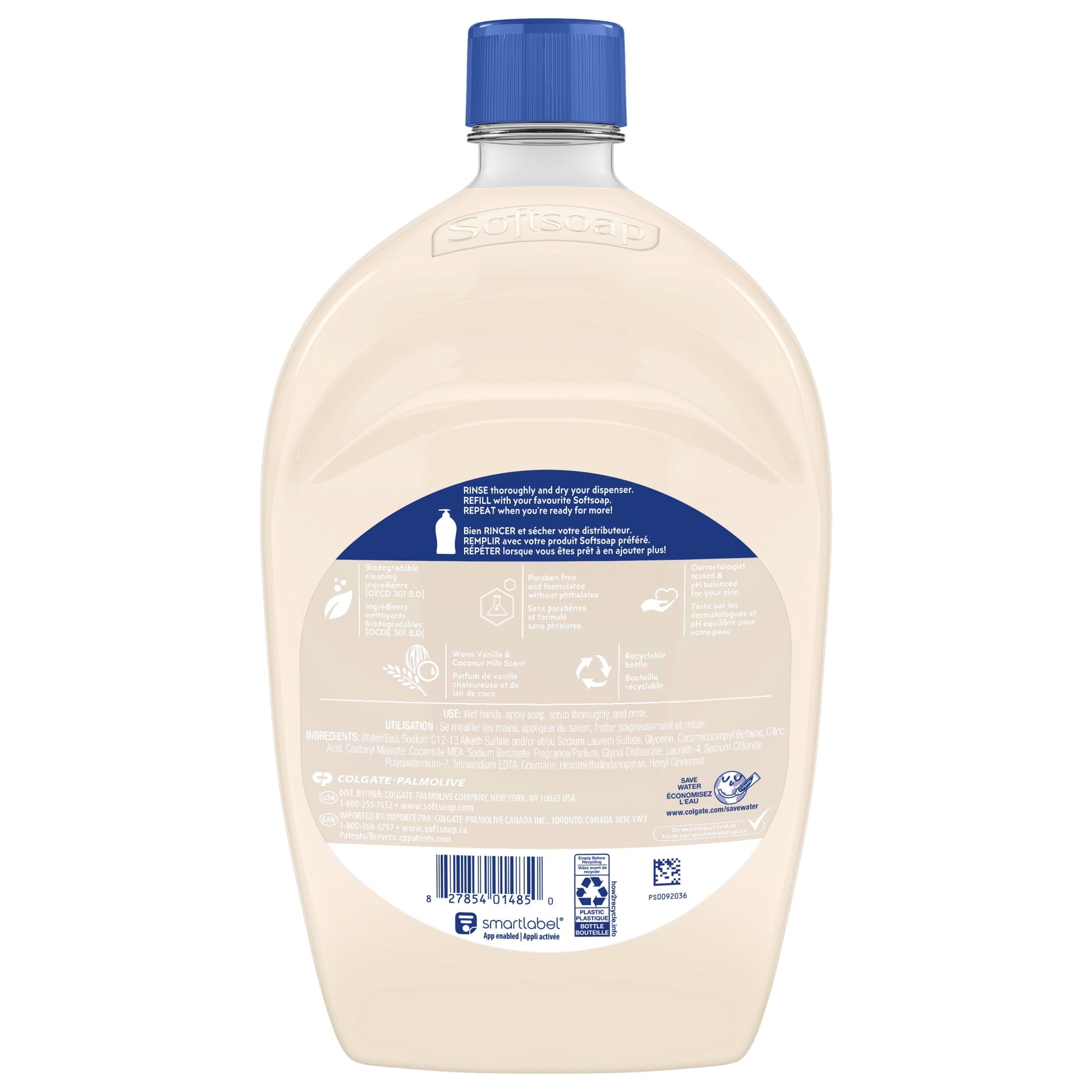 Softsoap Vanilla Coconut Milk Moisturizing Hand Soap Refill 50 oz